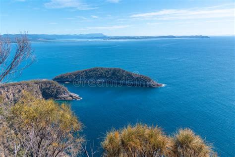 Penguin Island At Bruny Island In Tasmania Australia Stock Photo