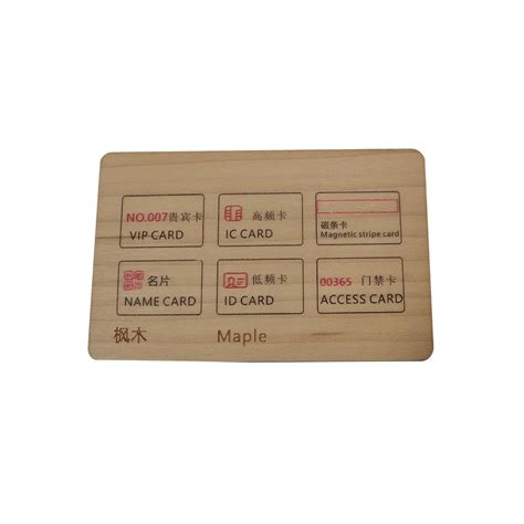 Eco Friendly 13 56mhz Blank Bamboo Smart Card Nfc Wooden Cards Ntag215 Ntag216 Rfid Wood Hotel