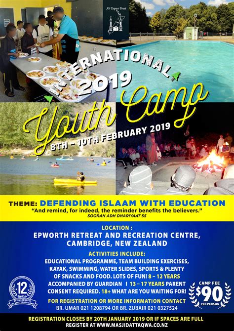 International Muslim Youth Camp Masjid At Taqwa Auckland New