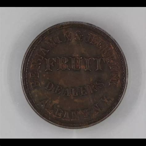 Civil War Token Albany Ny Ny A A Pvt Tokens Civil War Tokens