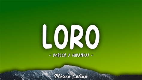 Robleis X Miranda Loro Letra Lyrics Youtube