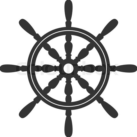 Ship Wheel Silhouette