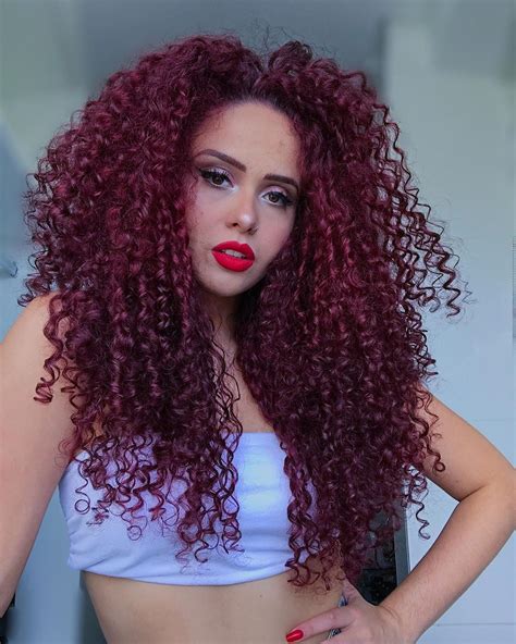 Cabelo Cacheado Vermelho Melhores Tintas Tutoriais E Ideias Lindas