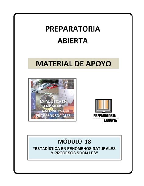 18-GUIA Módulo 18 Estadística EN Fenómenos Naturales Y Procesos