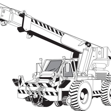 Crane Truck Drawing at GetDrawings | Free download