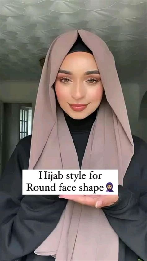 Hijab Style For Round Shape