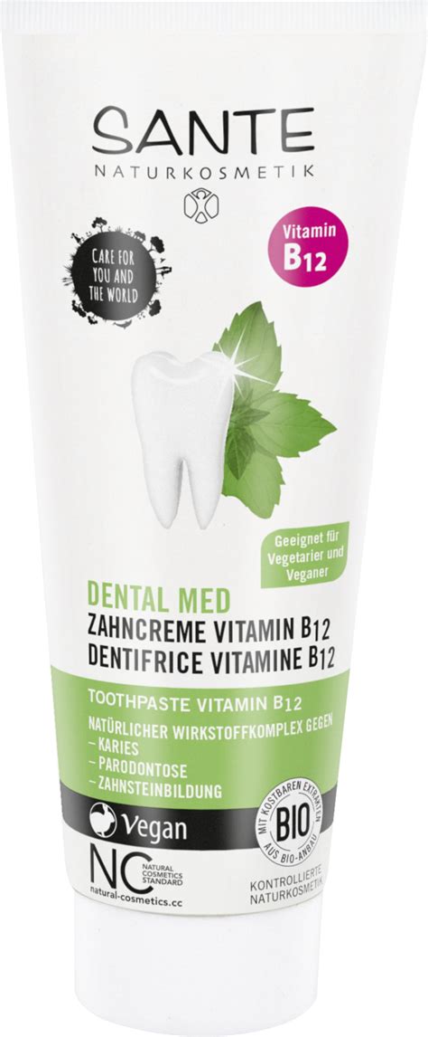 Sante B12 vitamin fogkrém 75 ml Ecco Verde Online Shop