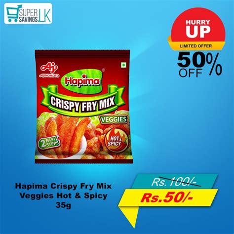 Hapima Crispy Fry Mix Hot Spicy Veggies 35g Supersavings