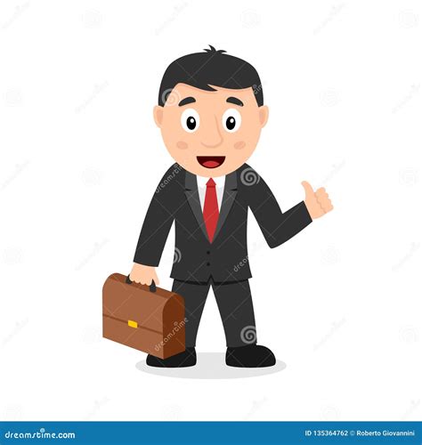 Lawyer Cartoon Character Holding a Bag Stock Vector - Illustration of work, series: 135364762