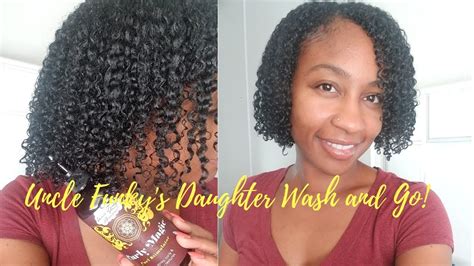 One Product Uncle Funkys Daughter Curly Magic Wash And Go Youtube