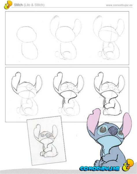 Lilo And Stitch Drawing Step By Step