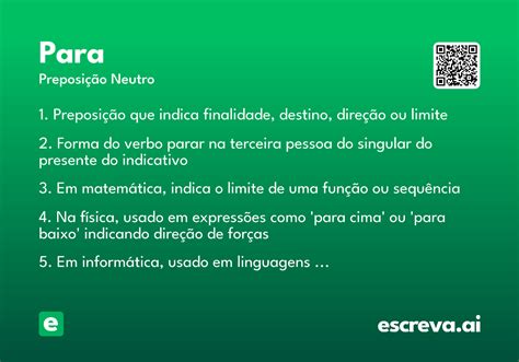 Significado Da Palavra Para