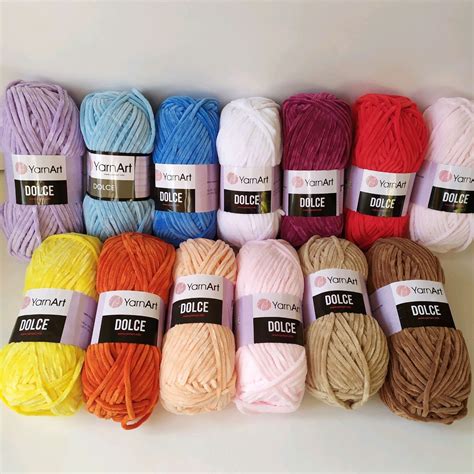 Yarnart Dolce Yarn Yarnart Dolce Color Yarn Velour Yarn Plush Etsy