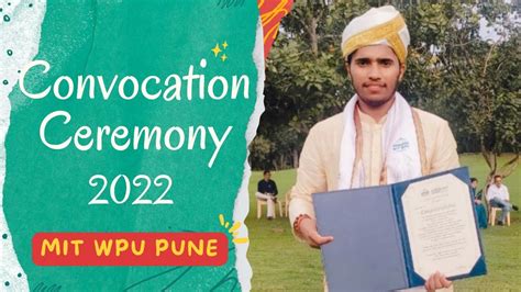 Convocation Ceremony Mit Wpu Pune 2022 दीक्षांत समारोह 2022