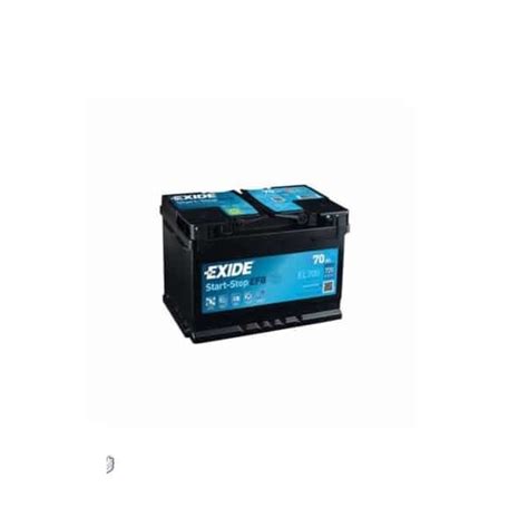 EXIDE EL700 L3 EFB START STOP 12 V 70 Ah 720 A BATTERIE VOITURE