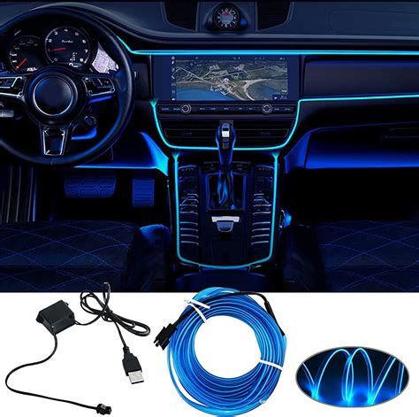 M Led Voiture Interieur El Wire Bande Led Int Rieur Auto V Usb