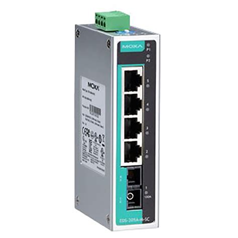 Moxa Eds A M Sc Ethernet Switch Unmanaged Port Multi Mode