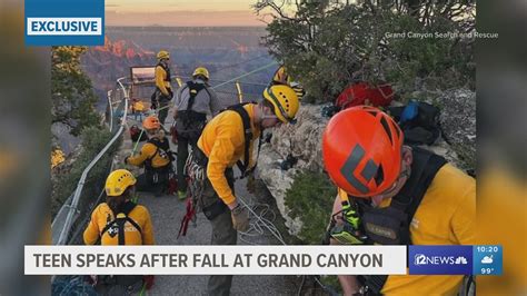 Teen Speaks Out After Surviving 100 Foot Fall Into Grand Canyon