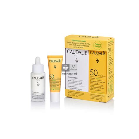 Caudalie Coffret Serum Vinoperfect 30 ml Crème Solaire 25ml