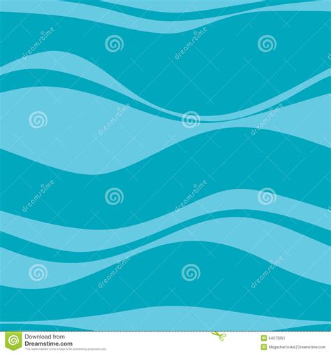 Modelo Incons Til Con Las Ondas Azules Ilustraci N Del Vector