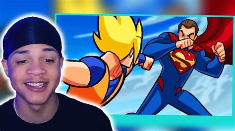 Dragon Ball Z Vs Dc Superheroes What If Battle Reaction Youtube