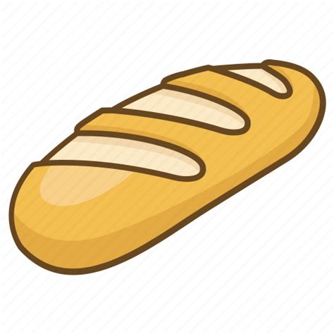 Cartoon Loaf Of Bread Drawing Bread Slice Isolated On White Cold