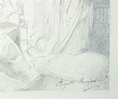 Proantic Auguste Raynaud Portrait Of Mademoiselle Ar Drawing