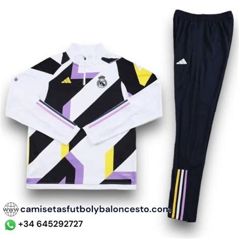 Chándal Real Madrid 2023 2024 Pre Partido Entrenamiento Camisetas