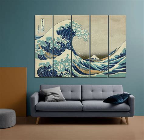 The Great Wave Off Kanagawa By Katsushika Hokusai Reproduction Etsy Classic Art Prints