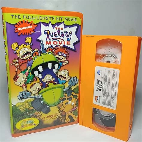 Nickelodeon The Rugrats Movie Vhs Video Tape Nick Jr Rare Orange Nearly Sexiz Pix