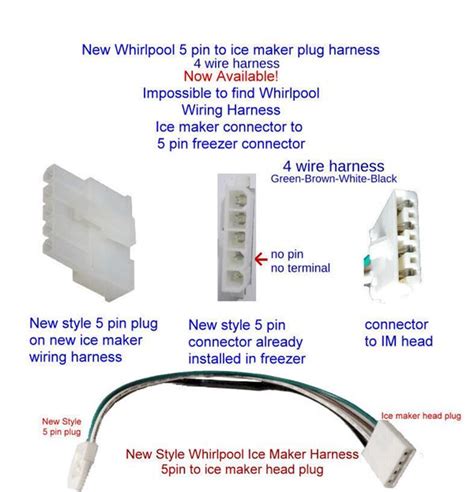 Whirlpool Ice Maker Wiring Harness Replacement