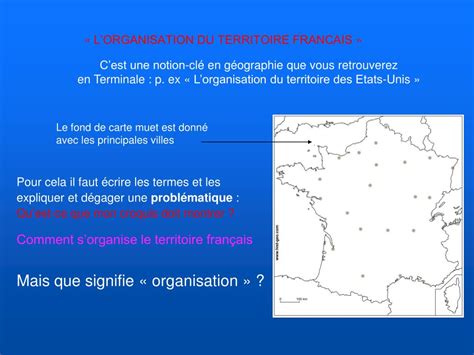 Ppt Lorganisation Du Territoire Fran Ais Powerpoint Presentation