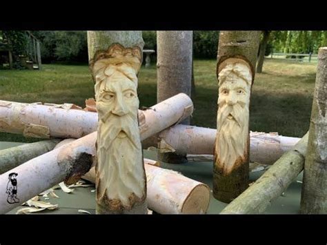 Carve A Woodspirit In A Stick Hand Tool Tutorial Wood Spirit Wood