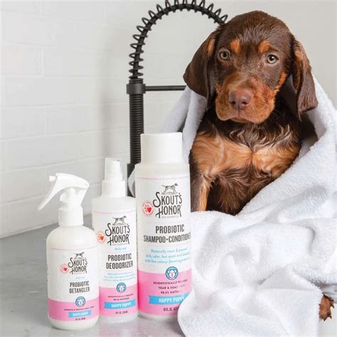 Skout S Honor Happy Puppy Probiotic Shampoo Conditioner Lilac