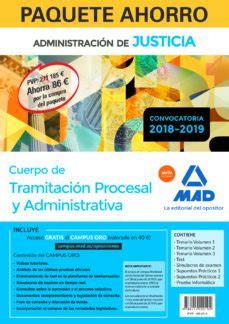 Paquete Ahorro Tramitaci N Procesal Y Administrativa Turno Libre