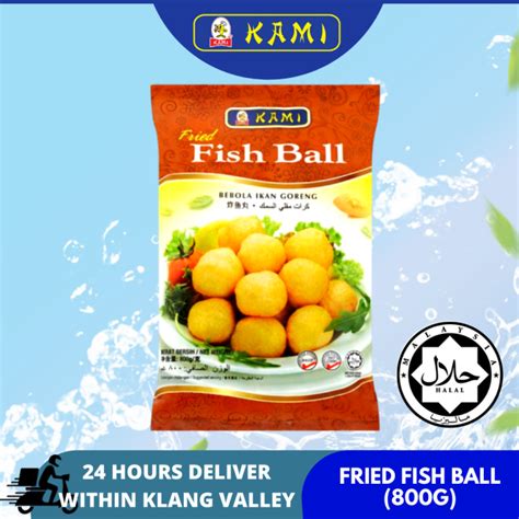 Kami Fried Fish Ball 800gram Seafood Steamboat Fresh Premium Frozen