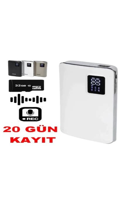 Urfakent Teknolojik Powerbank Ses Kayıt Cihazı Özellikli 20 Gün Kayıt