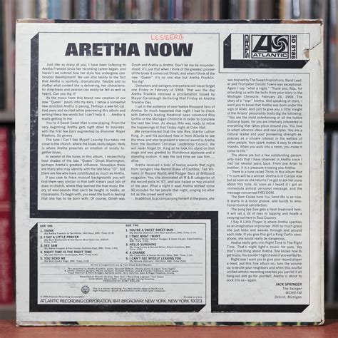 Aretha Franklin Aretha Now 1968 Atlantic Vgvg