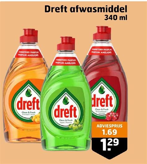 Dreft Afwasmiddel Ml Aanbieding Bij Trekpleister