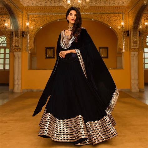 Latest Black Bridal Lehenga For Millennial Brides 1 Shaadiwish