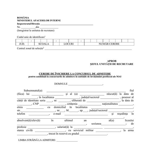 Model Cerere De Inscriere Pdf DocDroid