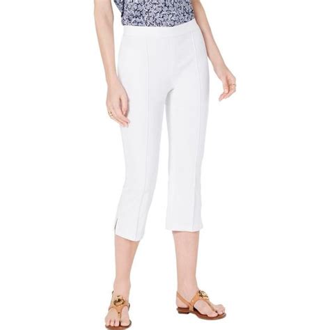 Michael Michael Kors Pants And Jumpsuits Michael Michael Kors Womens White Capri Pull On