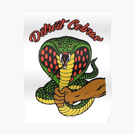 The Detroit Cobras Poster By Aremasayunwa Redbubble