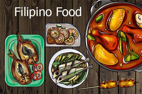 Filipino Food Graphic by yawclips · Creative Fabrica