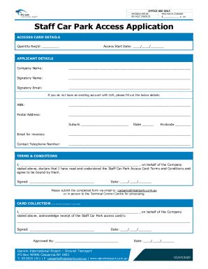 Fillable Online Darwin International Airport Application For Final