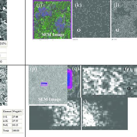 A C Sem Image And Edx Of Pure Sintered Al Sem Image And Elemental