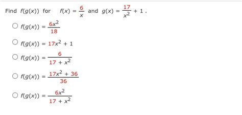 Answered Find F G X For F X Of G X 6x²… Bartleby