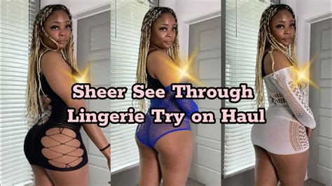 Sheer See Through Lingerie Try On Haul YTboob