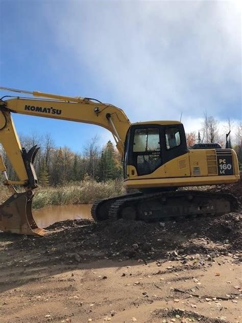 2009 Komatsu Pc160 Lc 7 Bagger Raupen Verkaufescanaba Michigan