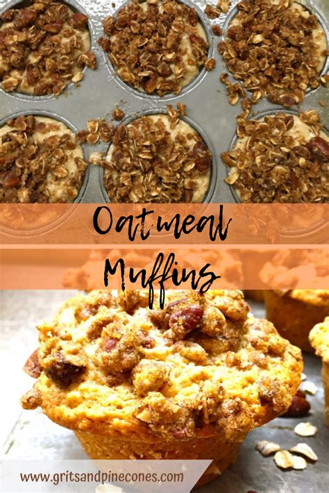 Easy Baked Breakfast Oatmeal Muffins Gritsandpinecones Recipe